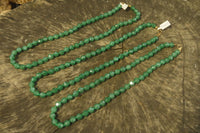 Polished Emerald Aventurine Faceted Bead Necklace - Sold Per Item - From Zimbabwe - Toprock Gemstones and Minerals