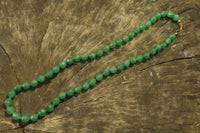 Polished Emerald Aventurine Faceted Bead Necklace - Sold Per Item - From Zimbabwe - Toprock Gemstones and Minerals