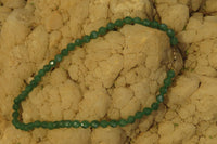 Polished Emerald Aventurine Faceted Bead Necklace - Sold Per Item - From Zimbabwe - Toprock Gemstones and Minerals
