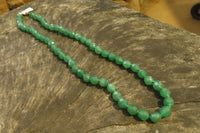 Polished Emerald Aventurine Faceted Bead Necklace - Sold Per Item - From Zimbabwe - Toprock Gemstones and Minerals