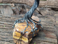 Hand Made Clear Quartz Copper Wire Wrap Tree On Cobbed Nguni Jasper x 1 From South Africa - Toprock Gemstones and Minerals