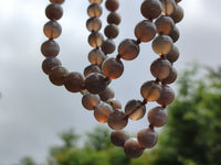 Polished Botswana Agate Ball Shaped Beaded Necklace - Sold Per Item- From Botswana - Toprock Gemstones and Minerals