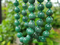 Polished Aventurine Ball Shaped Bead Necklace - Sold Per Item - From Zimbabwe - Toprock Gemstones and Minerals
