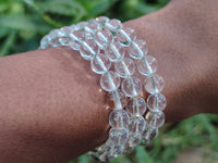 Polished Quartz Crystal & Tigers Eye Clip On Bracelet - sold per Item - From Brazil - Toprock Gemstones and Minerals