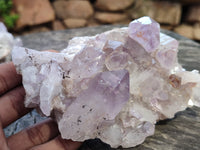 Natural Jacaranda Amethyst Quartz Clusters x 2 from Mumbwa, Zambia - Toprock Gemstones and Minerals