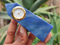 Polished Blue Quartz Obelisk Clock Towers - sold per item - From China - Toprock Gemstones and Minerals