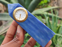 Polished Blue Quartz Obelisk Clock Towers - sold per item - From China - Toprock Gemstones and Minerals