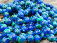 Polished Rare Azurite Ball Shaped Beaded Necklace - Sold Per Item - From Congo - Toprock Gemstones and Minerals