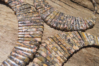 Polished Snakeskin Jasper Beaded Egyptian Choker Necklace - Sold per Item - From Australia - Toprock Gemstones and Minerals