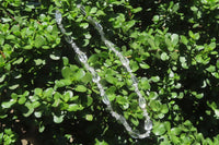 Polished Clear Quartz Rock Crystal Mixed Drilled and Tumble Chip Beaded Necklace - Sold Per Item - From Madagascar - Toprock Gemstones and Minerals