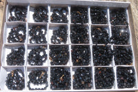 Polished Black Agate Faceted Beaded Necklace - Sold Per Item - From Brazil - Toprock Gemstones and Minerals