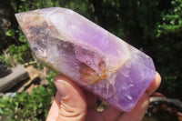 Polished Chevron Amethyst Points x 4 From Madagascar - Toprock Gemstones and Minerals