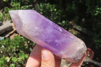 Polished Chevron Amethyst Points x 4 From Madagascar - Toprock Gemstones and Minerals