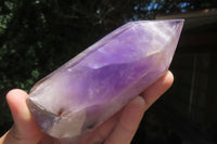 Polished Chevron Amethyst Points x 4 From Madagascar - Toprock Gemstones and Minerals