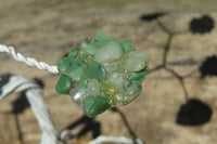 Hand Made Aventurine and Zambian Quartz Wire Wrap Gemstone Tree On Crystal Base - Sold Per Item -  From Zambia - Toprock Gemstones and Minerals