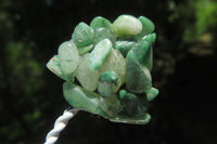 Hand Made Aventurine and Zambian Quartz Wire Wrap Gemstone Tree On Crystal Base - Sold Per Item -  From Zambia - Toprock Gemstones and Minerals