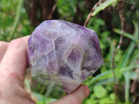 Polished Chevron Amethyst Points x 2 From Madagascar - Toprock Gemstones and Minerals