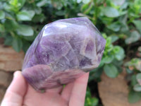 Polished Chevron Amethyst Points x 2 From Madagascar - Toprock Gemstones and Minerals