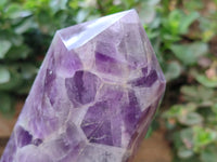 Polished Chevron Amethyst Points x 2 From Madagascar - Toprock Gemstones and Minerals