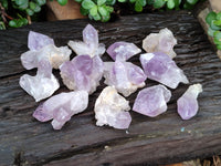 Natural Jacaranda Amethyst Quartz Clusters x 14 from Mumbwa, Zambia - Toprock Gemstones and Minerals