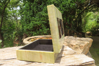 Hand Made Stone Jewellery Box x 1 From South Africa - Toprock Gemstones and Minerals