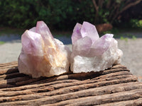 Natural Jacaranda Amethyst Quartz Clusters x 6 from Mumbwa, Zambia - Toprock Gemstones and Minerals