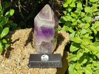 Polished Chevron Amethyst Points x 2 From Madagascar - Toprock Gemstones and Minerals