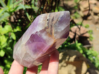 Polished Chevron Amethyst Points x 2 From Madagascar - Toprock Gemstones and Minerals