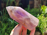 Polished Chevron Amethyst Points x 2 From Madagascar - Toprock Gemstones and Minerals