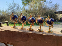 Polished Mini Gemstone World Globe on a Stand - Sold Per Item - From China - Toprock Gemstones and Minerals