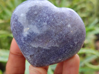 Polished Lepidolite Gemstone Hearts x 6 From Madagascar - Toprock Gemstones and Minerals