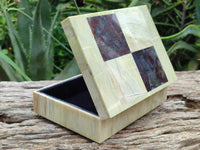 Hand Made Stone Jewellery Box x 1 From South Africa - Toprock Gemstones and Minerals