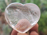 Polished Clear Quartz Gemstone Hearts x 12 From Madagascar - Toprock Gemstones and Minerals