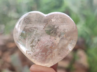 Polished Clear Quartz Gemstone Hearts x 12 From Madagascar - Toprock Gemstones and Minerals