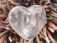 Polished Clear Quartz Gemstone Hearts x 12 From Madagascar - Toprock Gemstones and Minerals
