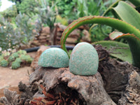 Polished Amazonite Palm Stones x 24 from Zimbabwe - Toprock Gemstones and Minerals