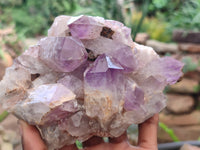 Natural Jacaranda Amethyst Quartz Clusters x 2 from Mumbwa, Zambia - Toprock Gemstones and Minerals