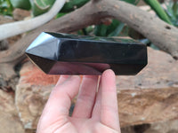 Polished Black Basalt Points x 5 From Antsirabe, Madagascar - Toprock Gemstones and Minerals