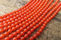 Polished Carnelian Agate Beaded Necklace - Sold per Item - From Brazil - Toprock Gemstones and Minerals