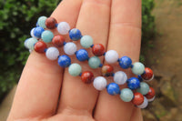 Hand Made Mixed Stone Bead Necklaces - Sold Per Item - From South Africa - Toprock Gemstones and Minerals
