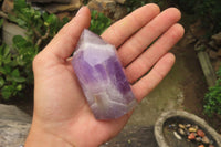 Polished Chevron Amethyst Points x 6 From Madagascar - Toprock Gemstones and Minerals