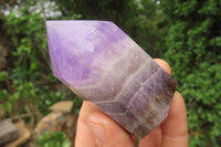 Polished Chevron Amethyst Points x 6 From Madagascar - Toprock Gemstones and Minerals