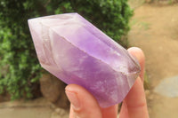 Polished Chevron Amethyst Points x 6 From Madagascar - Toprock Gemstones and Minerals