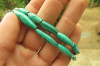 Hand Made Malachite Bead Necklaces x 4 From Congo - Toprock Gemstones and Minerals