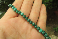 Hand Made Malachite Bead Necklaces x 4 From Congo - Toprock Gemstones and Minerals