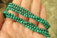Hand Made Malachite Bead Necklaces x 4 From Congo - Toprock Gemstones and Minerals