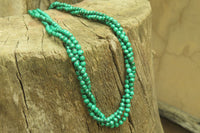 Hand Made Malachite Bead Necklaces x 4 From Congo - Toprock Gemstones and Minerals