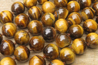 Polished Golden Tigers Eye Bead Necklaces - Sold Per Item - From South Africa - Toprock Gemstones and Minerals