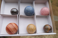 Polished Mixed Selection Of Spheres x 6 From China - Toprock Gemstones and Minerals