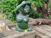 Hand Made Dancing Girl Stone Sculpture x 1 From Zimbabwe - Toprock Gemstones and Minerals